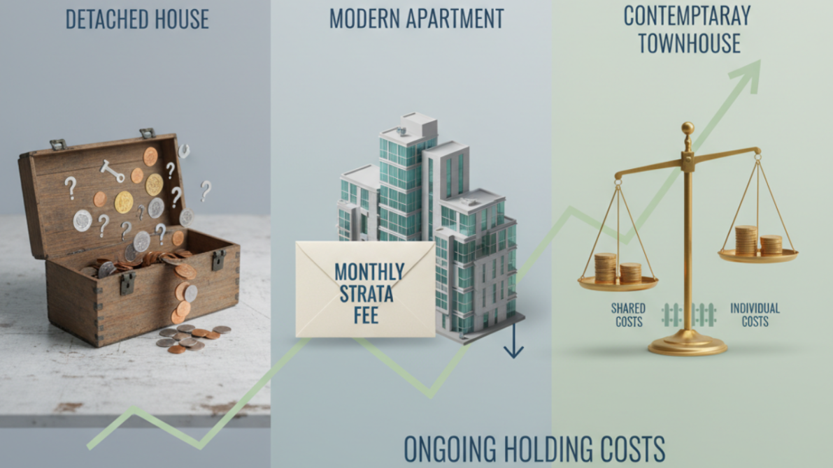 How Holding Costs Differ Between Houses, Apartments and Townhouses