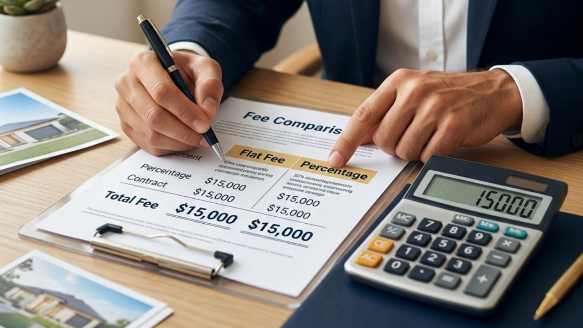 What Is the Difference Between a Flat Fee and Percentage-Based Buyers Agent